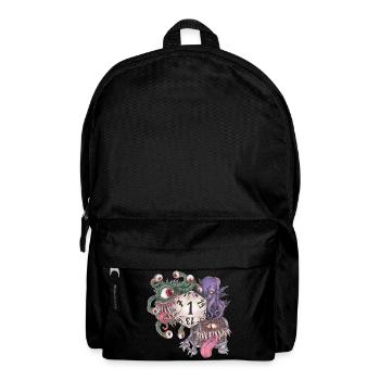 Rollenspiel Tabletop D20 Würfel Geschenk Fail - Rucksack - Schwarz - Vorne