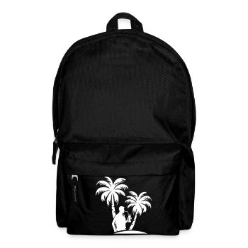 Party Palm Trees Holiday Silhouette - Backpack - black - Front