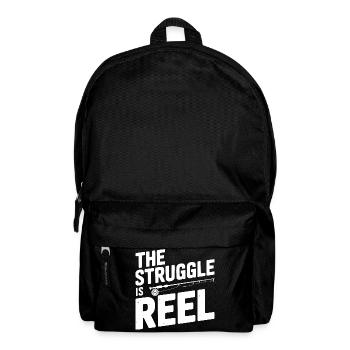 Der Kampf ist Reel - Rucksack - Schwarz - Vorne