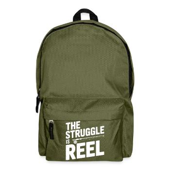 The Struggle Is Reel - Backpack - olive green - Front