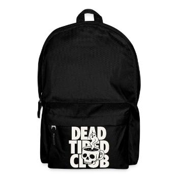 Dead Tired Horror Club Coffee Quote - Rucksack - Schwarz - Vorne