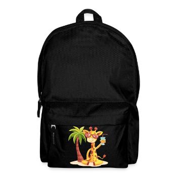 Palmier d’été girafe - Sac à dos - noir - Devant