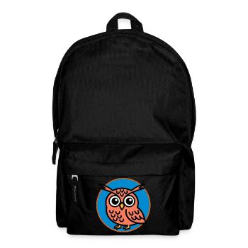 Hibou mignon - Sac à dos - noir - Devant