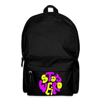 Reste bizarre Bulle néon Erreur de frappe - Sac à dos - noir - Devant