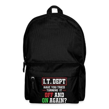 Tech Support - Rucksack - Schwarz - Vorne
