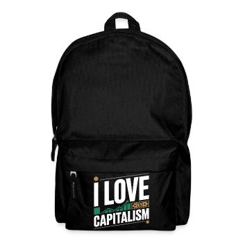 J’adore le capitalisme Entrepreneurs Actions Capitalisme - Sac à dos - noir - Devant