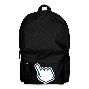 Fingerklick-Symbol für digitale Schnittstelle D - Rucksack - Schwarz - Vorne