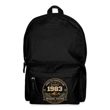 August 1983 Original Geburtstag Vintage Mountain - Rucksack - Schwarz - Vorne