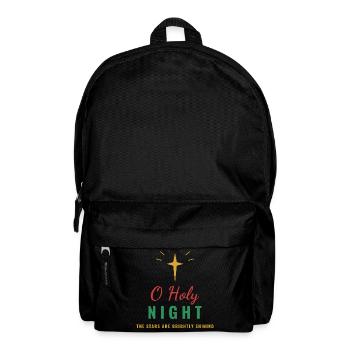 O Holy Night – Christian Christmas Star - Rucksack - Schwarz - Vorne
