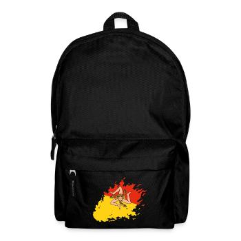 Sicily Flag Italy Palermo Trinacria Italia - Backpack - black - Front