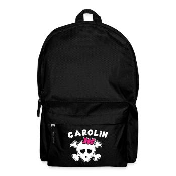 Piratin Carolin Design für Mädchen und Frauen - Rucksack - Schwarz - Vorne