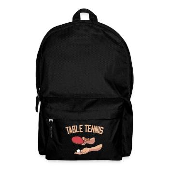 Serve Table tennis ball Table tennis player - Backpack - black - Front