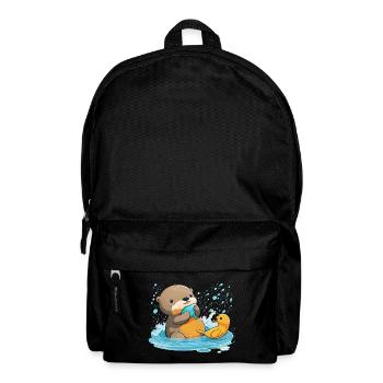 Gummiente Otter - Rucksack - Schwarz - Vorne