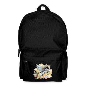 Das geflügelte Einhorn - Rucksack - Schwarz - Vorne
