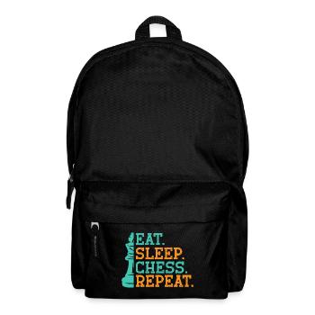 Chess King Geschenk Schach Sport Schachmeister - Rucksack - Schwarz - Vorne
