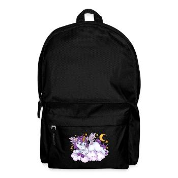 Schlafshirt Schlafen Niedlich Einhorn Pegasus - Rucksack - Schwarz - Vorne