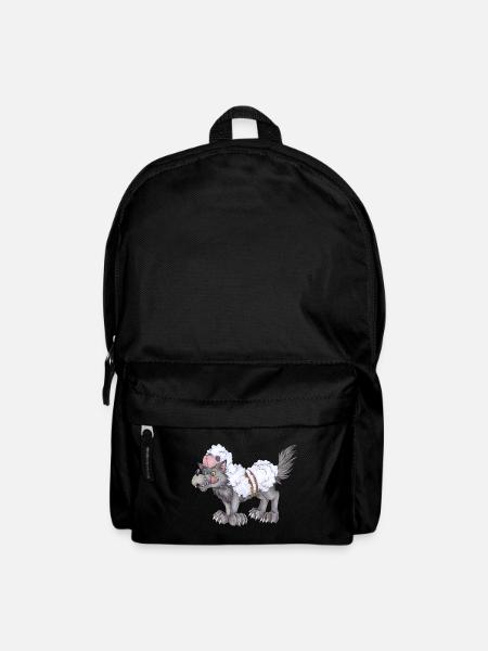 Lustiger Wolf im Schafspelz Geschenk Humor - Rucksack - Schwarz