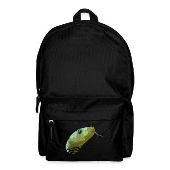 Serpent géométrique Low Poly - Sac à dos - noir - Devant