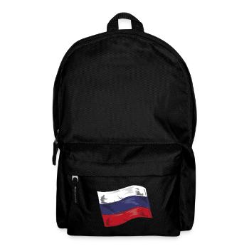 Drapeau de russie Vintage Drapeau russe d’occasion Look - Sac à dos - noir - Devant