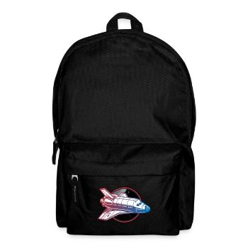 spaceship space shuttle - Backpack - black - Front