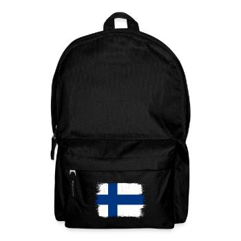 Finnland Flagge Suomi Finnische Fahne Used Look - Rucksack - Schwarz - Vorne