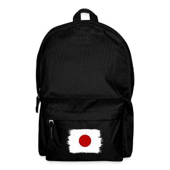 Japan Flagge Used Look Nihon Japanische Fahne - Rucksack - Schwarz - Vorne