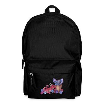 Süße Drachen Chibi mit Würfel D20 Pen and Paper - Rucksack - Schwarz - Vorne