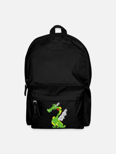 Pixel Drache, Game Design - Rucksack - Schwarz