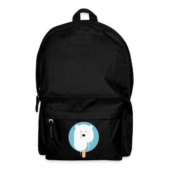 Earth day Polar Bear - Backpack - black - Front