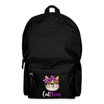 Maman de chat / maman de chats - Sac à dos - noir - Devant