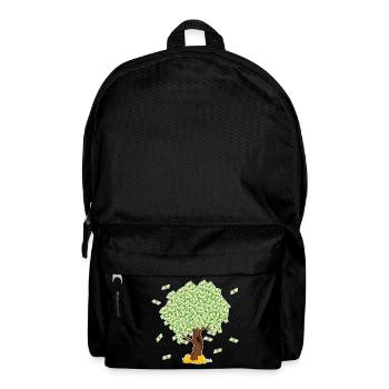 Tree of Money Tshirt Design For those who wants - Backpack - black - Front