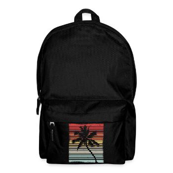 Noix de coco Rétro Vintage Cool Cadeau - Sac à dos - noir - Devant