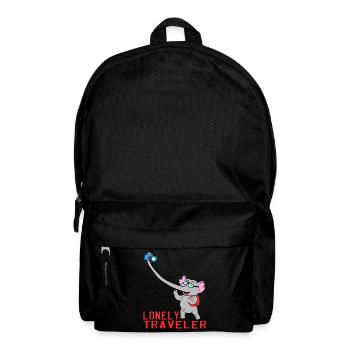 Solo? Seul? Voyageur? Un joli motif de voyage qui - Sac à dos - noir - Devant