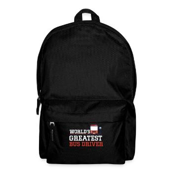 Meilleur chauffeur de bus du monde chauffeur cadeau - Sac à dos - noir - Devant