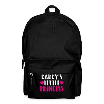 Dad's Little Princess Heart Daughter Gift - Backpack - black - Front