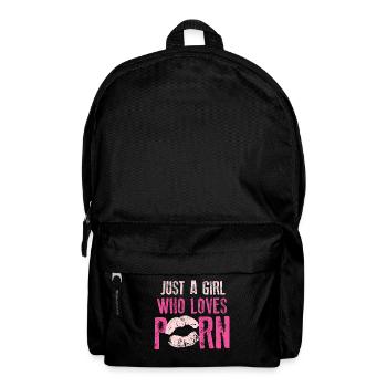 Porno Girl Mädchen Frau - Rucksack - Schwarz - Vorne