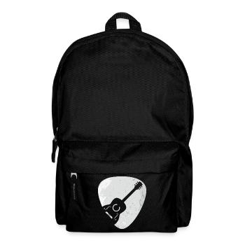 Akustische Gitarre Plektrum GeschenkA - Rucksack - Schwarz - Vorne
