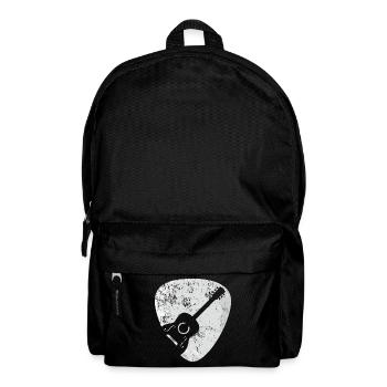 Akustische Gitarre Plektrum Geschenk - Rucksack - Schwarz - Vorne