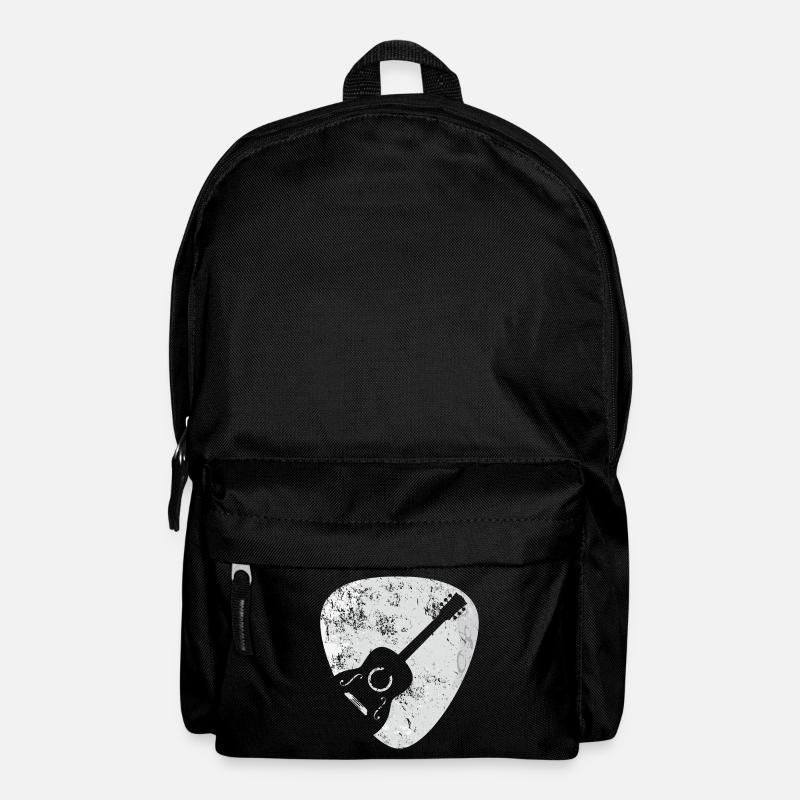 Akustische Gitarre Plektrum Geschenk - Rucksack - Schwarz