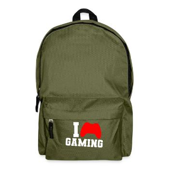 I LOVE GAMING - Sac à dos - vert olive - Devant