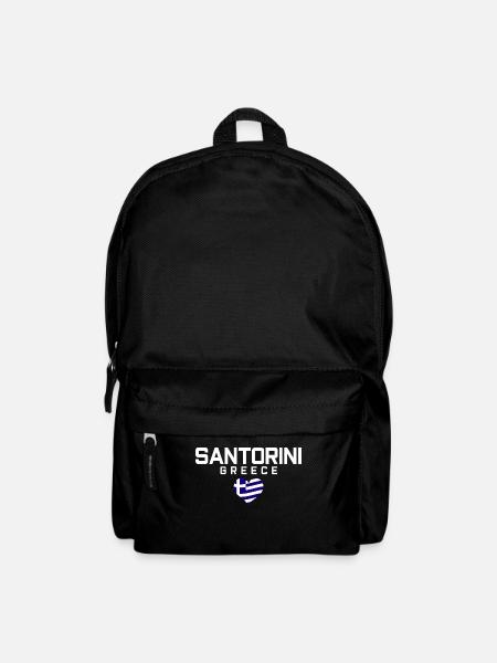 SANTORINI Greece Grèce - Sac à dos - noir
