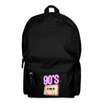 90s cassette - Backpack - black - Front