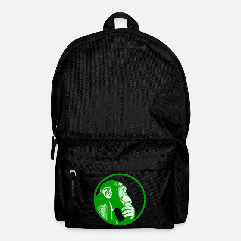 Denke nach Affe Schimpanse - Rucksack - Schwarz