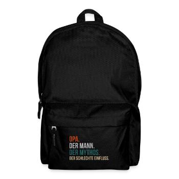 Opa der Mann der Mythos der schlechte einfluss - Rucksack - Schwarz - Vorne