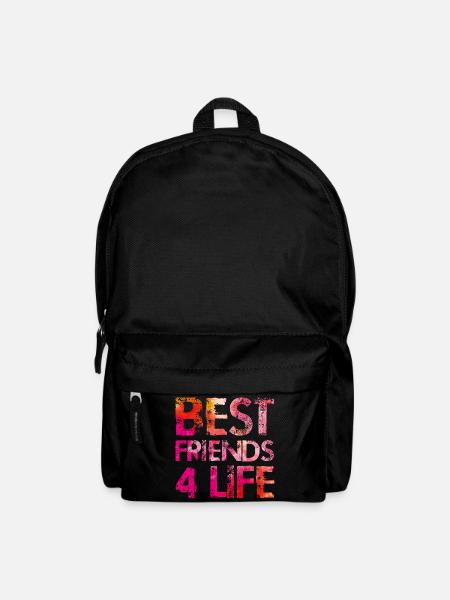 best friends 4 life bunt - Rucksack - Schwarz