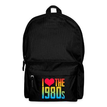 80s I love 80s music - Backpack - black - Front