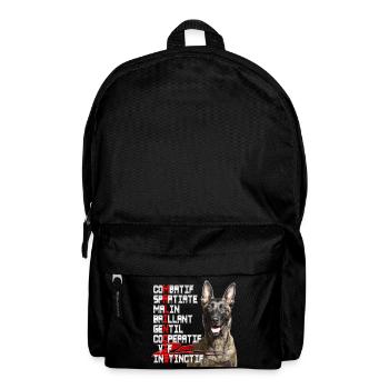 malinois - Rucksack - Schwarz - Vorne