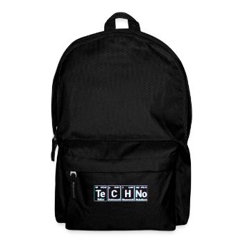 Techno Musik Periodensystem EDM Rave - Rucksack - Schwarz - Vorne
