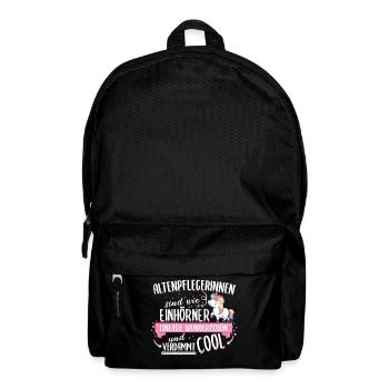 Altenpflegerin Pflegerin Altenpflege Spruch Beruf - Rucksack - Schwarz - Vorne