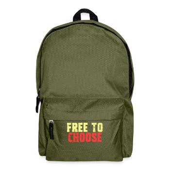 A Nice Choosing Theme Tee For You Who Chooses - Backpack - olive green - Front